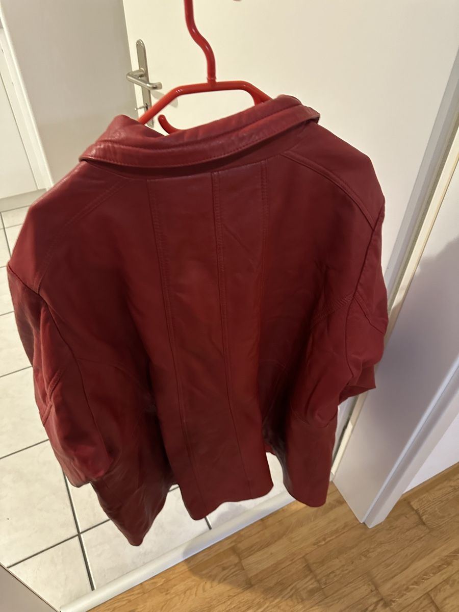 Vestes: Rote Lederjacke – D'occasion à langenthal par nathalie_stylaaa 1