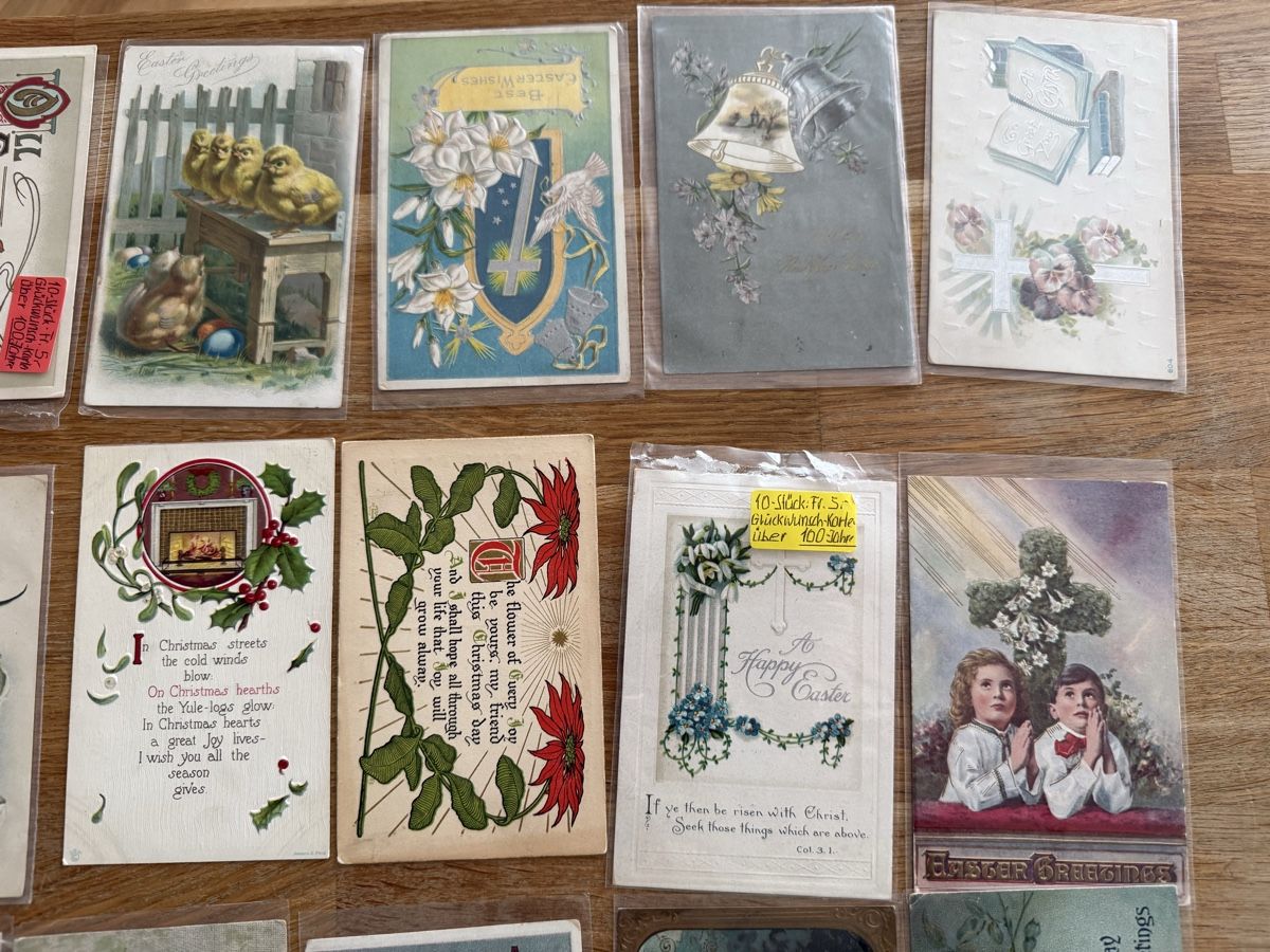 Cartes postales: Konvolut Ansichtskarten Ostergrüsse Glückwunschkarten  – D'occasion à Goldach par Messerguru 2
