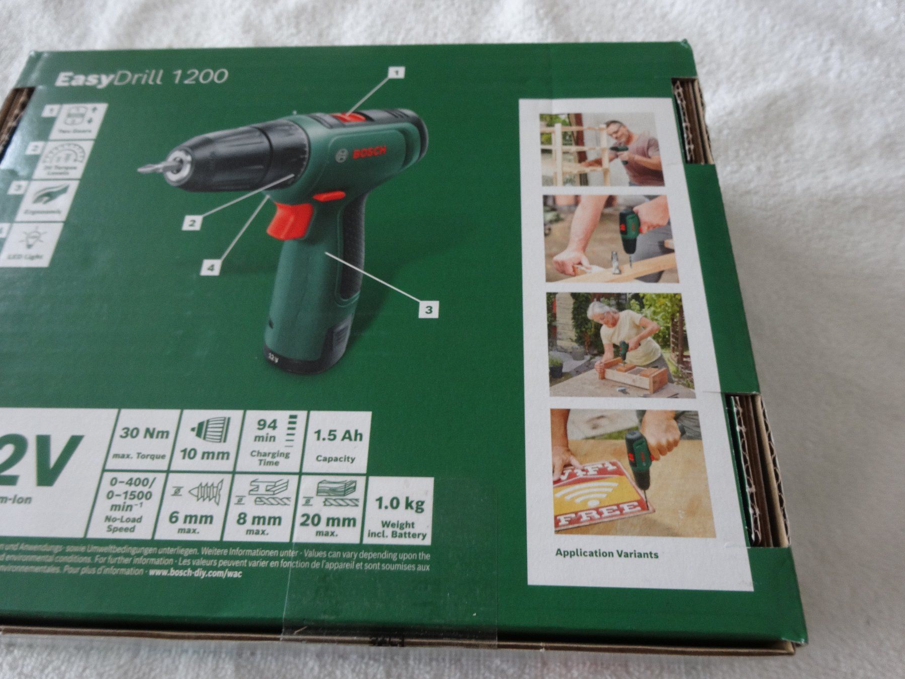Bosch Trapani: Bosch Easy Drill 1200 Akku Bohrschrauber – Nuovo e nell'imballaggio originale da Neerach venduto da jenny062 5