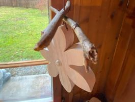 DEKO BLUMEN-HOLZ