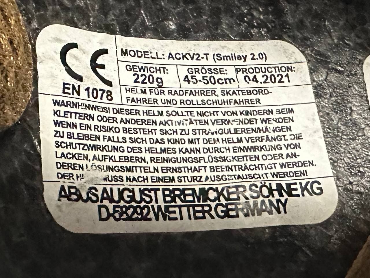 Abus Caschi: ABUS Smiley 2.0 Kinderhelm 45-50 cm – Usato da Basel venduto da MHJME 4