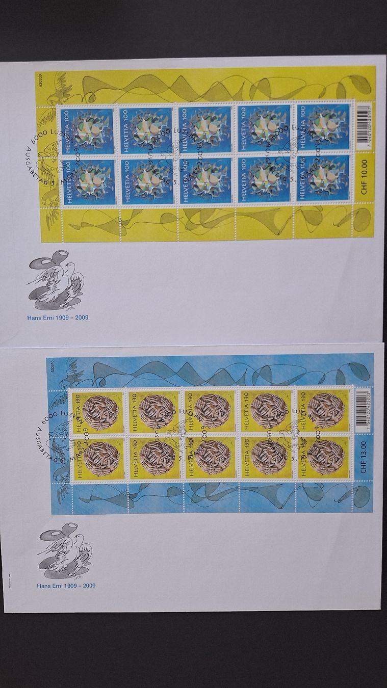 Alle Briefmarken: 2009,Nr.1297-1298 Kleinbogen – Neu (gemäss Beschreibung) aus Pratteln von walti-6060