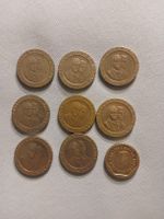 Lot de 9 pièces espagnoles: Juan Carlos I Roi d'Espagne