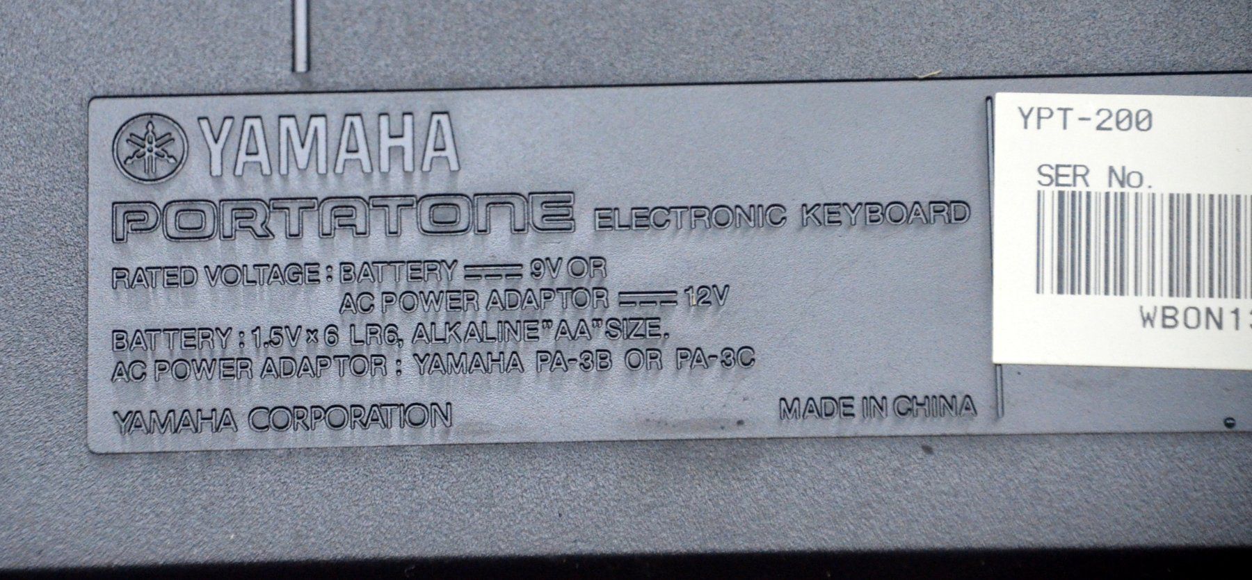 Yamaha Strumenti musicali: Yamaha YPT-200 Digital Piano Keyboard – Usato da Collonges venduto da arashee 4