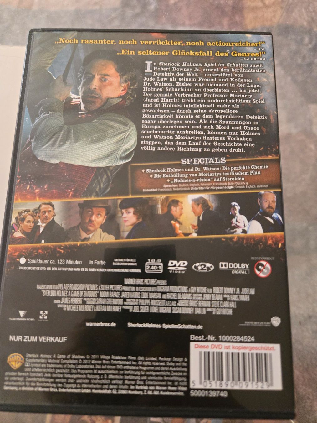 Alle DVDs: Sherlock Holmes: Spiel im Schatten DVD – Gebraucht aus Bussigny von Kfdlt 1