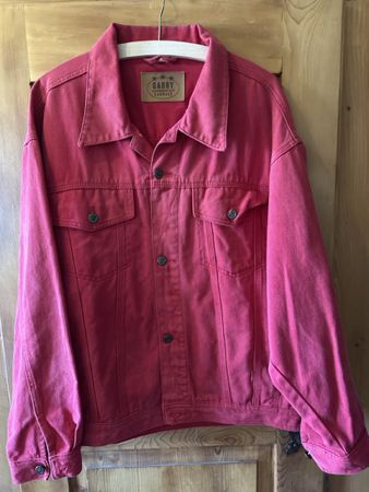 Jeansjacke Garry American Casuals rot Grösse L 