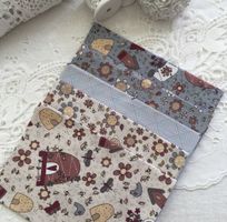 Stoff Baumwolle Set 5 Stück 32 x 32 cm