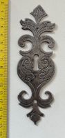 Schlüsselblech Ornamente Metall, Antik Dekoration Beschlag
