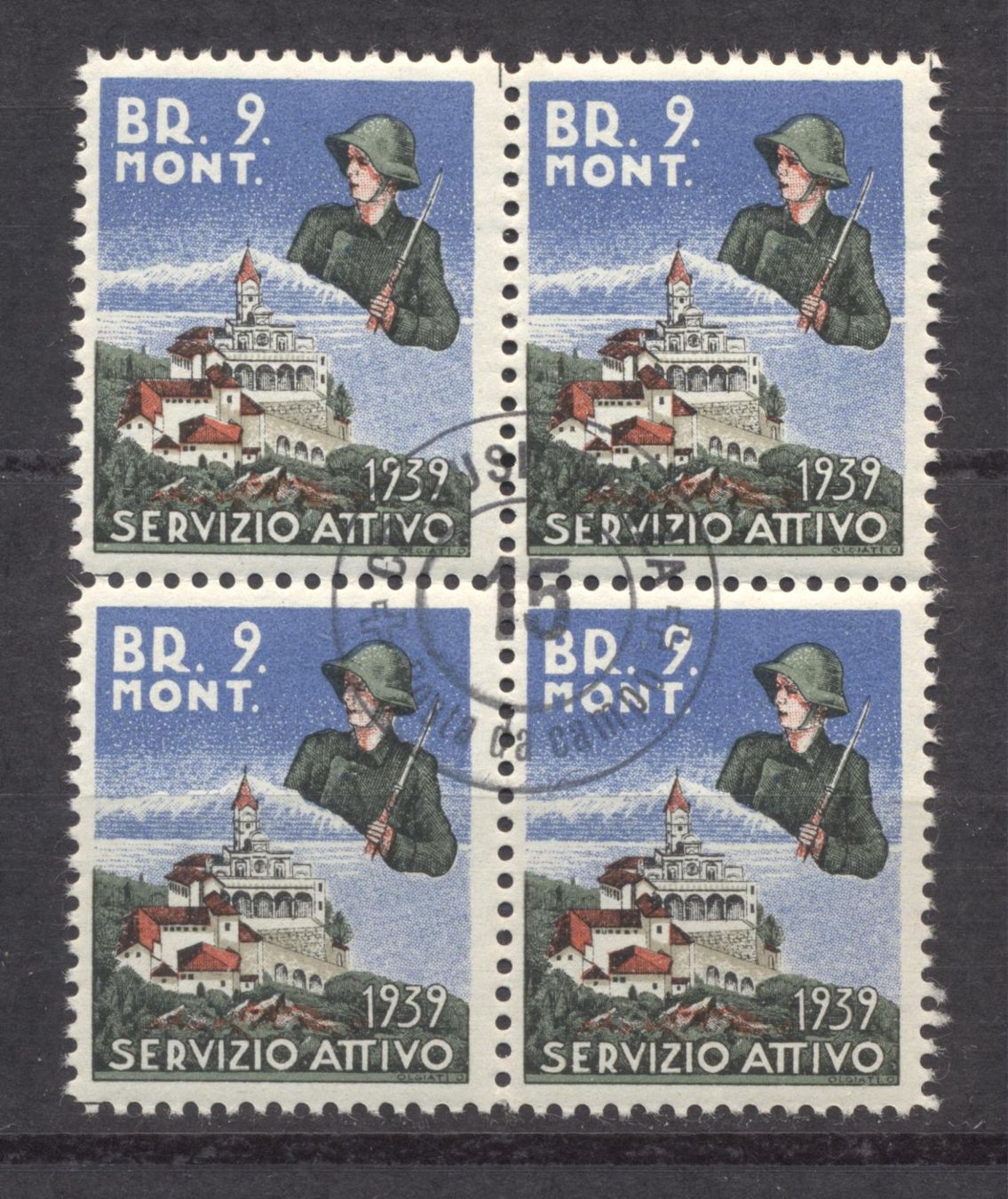 Alle Briefmarken: Kommandostäbe Nr. 110/1 Viererb. o – Gebraucht aus Siebnen von Fstaehli