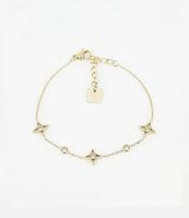 🤩ZAG BIJOUX ARMBAND VERGOLDET MIT STRASS & STERNE NEU