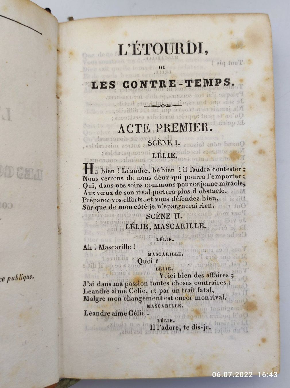 Bücher: MOLIERE - OEUVRES - PARIS 1837 – Gebraucht aus Goldach von Gaip 4