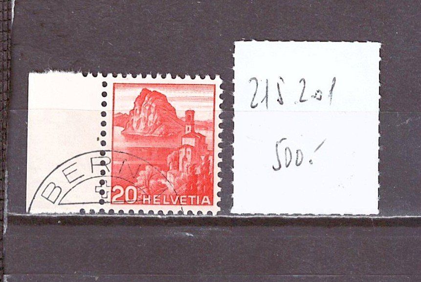 Tutti i francobolli: # 28 --- ABART "DOPPELPRÄGUNG 215.2.01** – Usato da Dübendorf venduto da Piero2