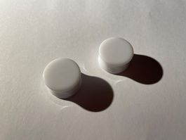 Acryl Plugs Weiss 24mm