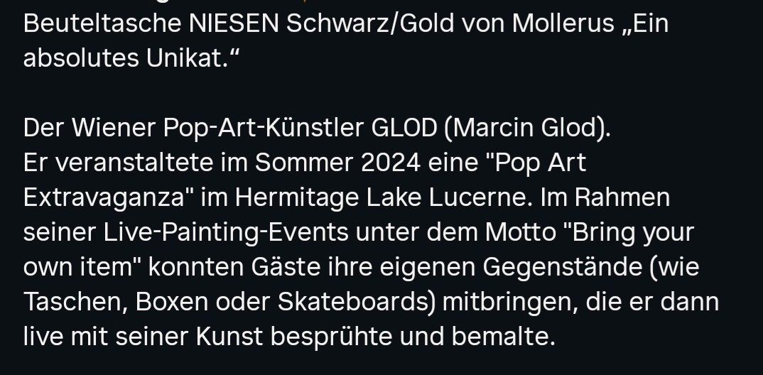 Maison Mollerus Borse da donna: Beutel Tasche Schwarz – Nuovo (secondo la descrizione) da Luzern venduto da Yel_low 4