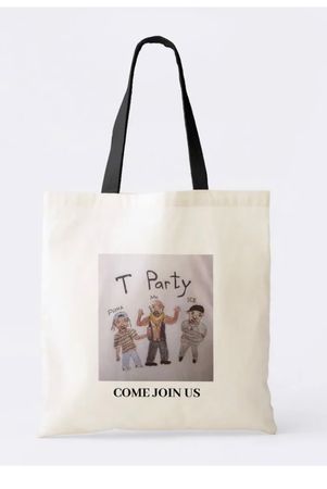 Shopper - T PARTY - COME JOIN US - schwarz