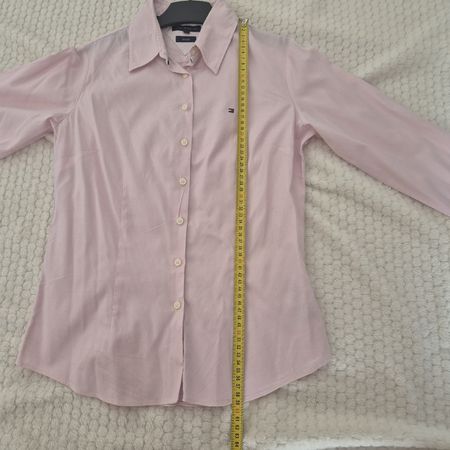 Bluse Tommy Hilfiger Grösse 4 rosa Stretch langarm 