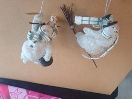 2 Decorschneemänner