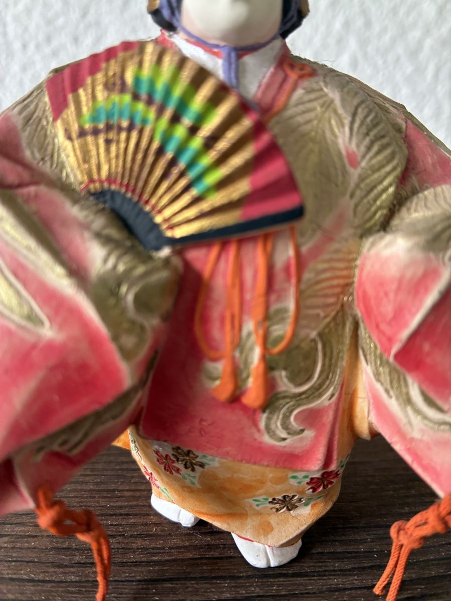 Statuette: Japon antique personnage de theatre noh dance – Usato da St-Aubin-Sauges venduto da asianart 3