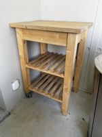 IKEA BEKVÄM Servierwagen Holz mit 2 Ablagen gebraucht