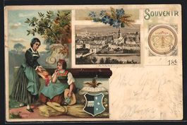 Litho Aarau, Kakao Suchard, Ortsansicht,