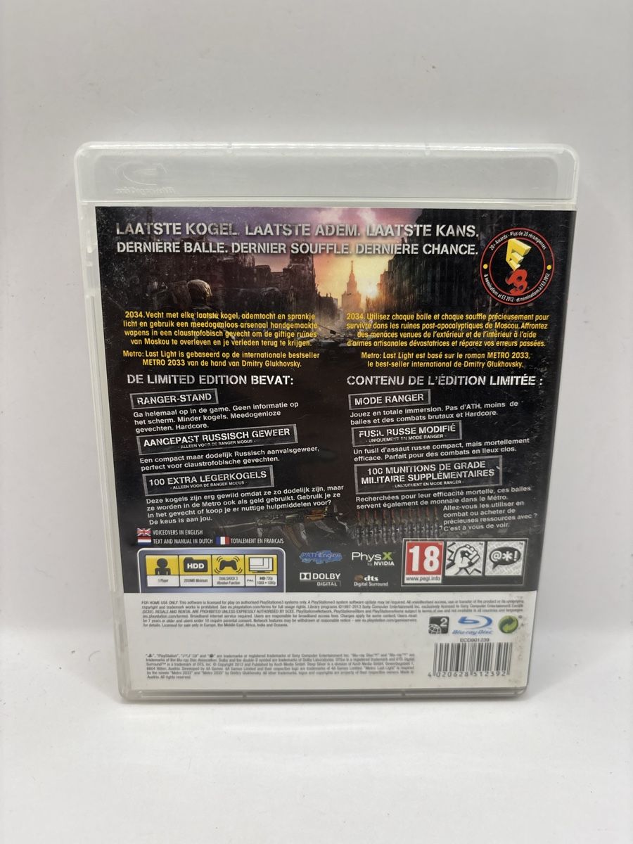 Giochi: Metro Last Light Edition Limitée PS3 – Usato da Genève venduto da sho_67qj 1