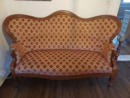 Antikes Sofa in Altrosa, Top Zustand!