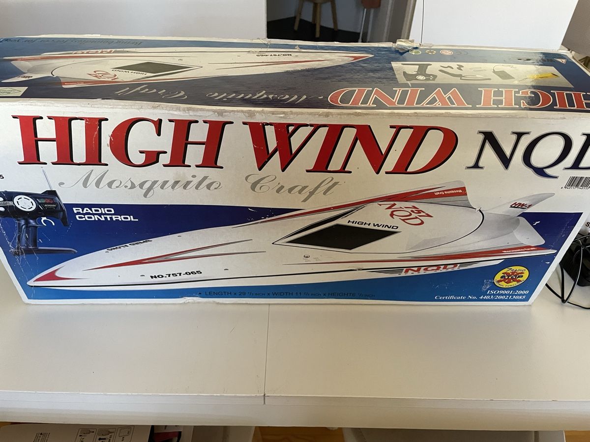 Modellismo RC: RC Boot High Wind NQD Mosquito Craft mit Ladegerät – Usato da forch venduto da Draechli789