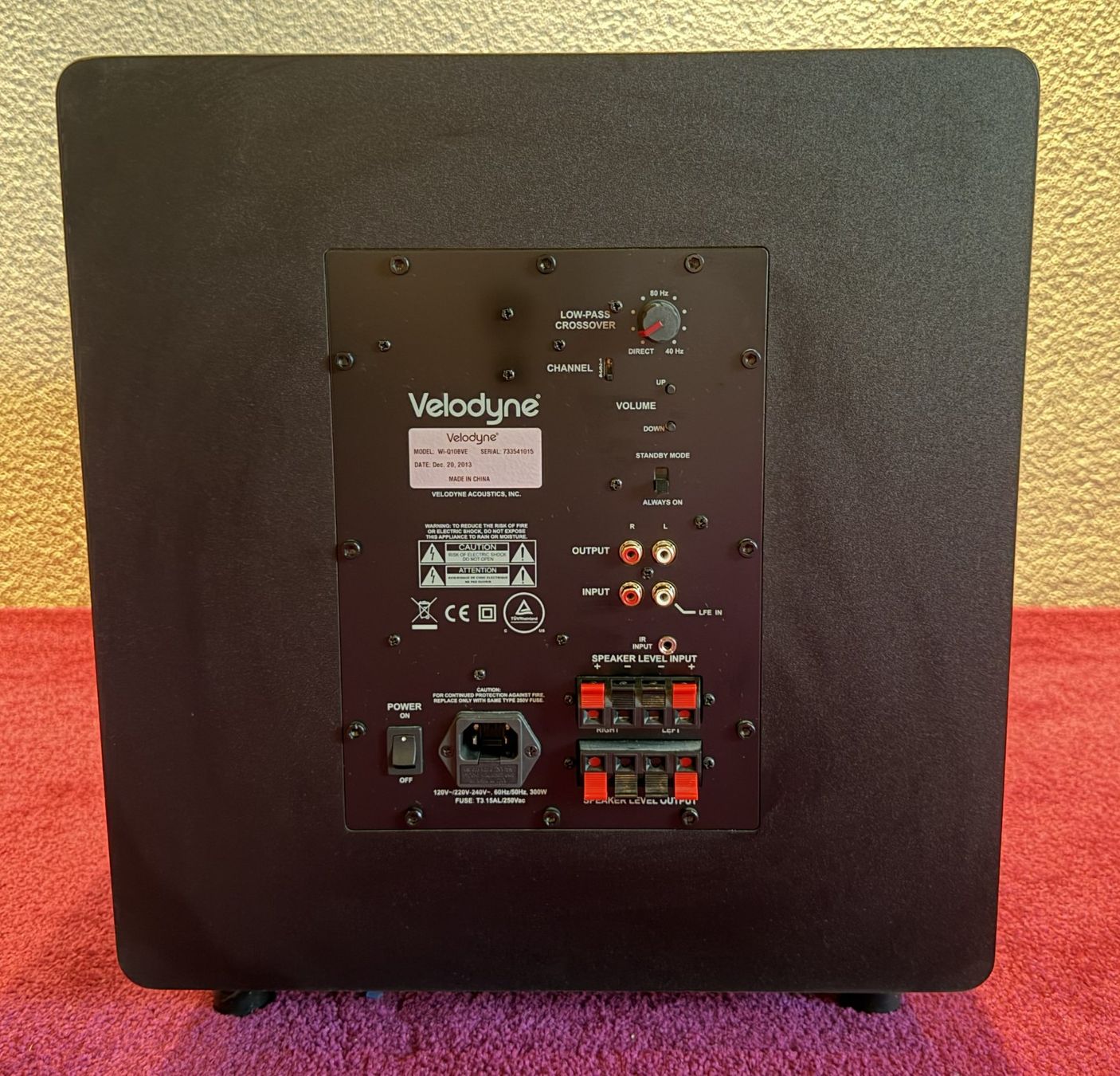 Casse acustiche: Subwoofer Velodyne WI-Q10 – Usato da Burgdorf venduto da maliku 2