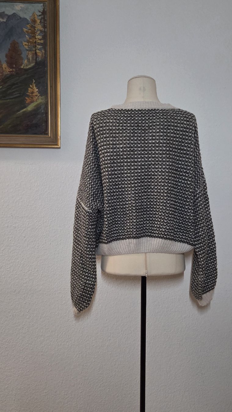 Maglioni & Felpe: 2x Strickpullover, grün & creme, Gr. S-M – Nuovo (secondo la descrizione) da Kreuzlingen venduto da MeinKleinesAtelier 3
