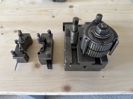 2x Multifix AD mit Schlitten, für Schaublin Drehbank