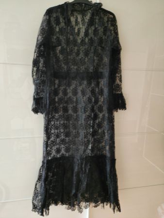 Vintage Spitzenkleid, transparent Gr 40