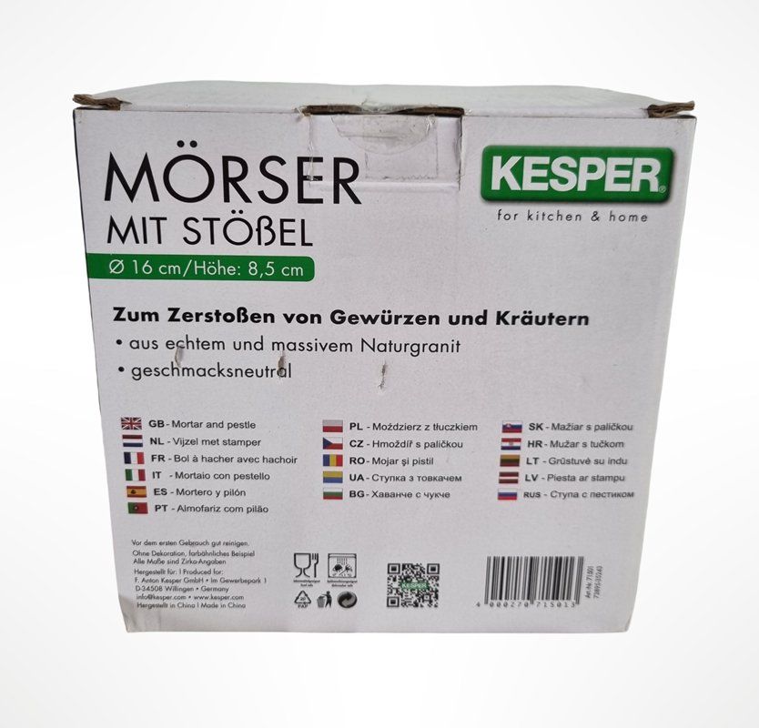 Altro per cucinare: KESPER Gewürz Mörser Granit – Nuovo (secondo la descrizione) da Wangen b. Olten venduto da Restwert_Wangen 5