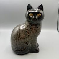Katze Lisa Larson für Gustavsberg Sweden Steinzeug