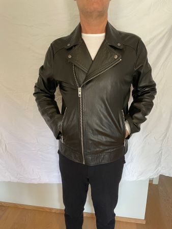 Boss Lederjacke (Biker-Style), UNGETRAGEN, TOP-ZUSTAND
