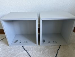 2 IKEA EKET Module, hellgrau, 35 x 35 x 25