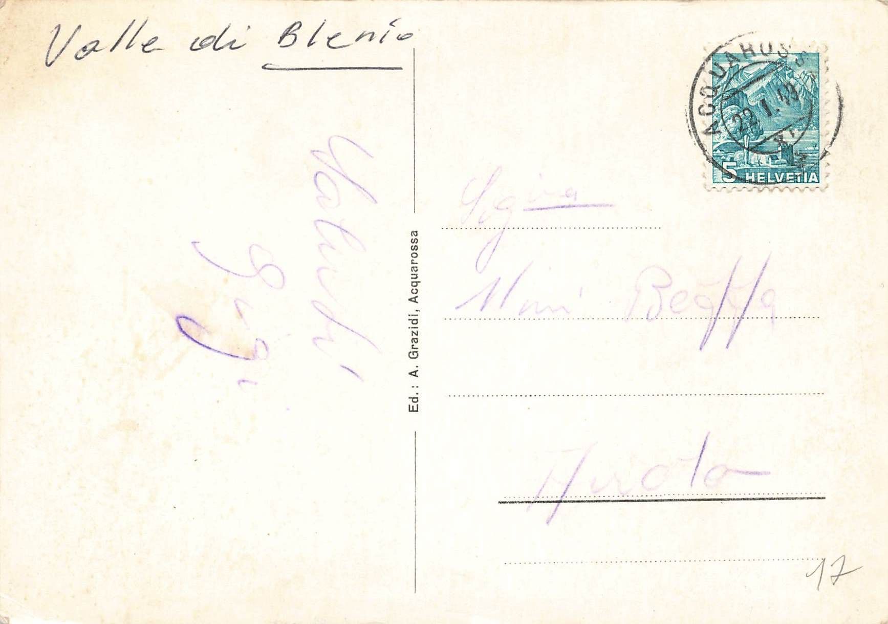 Cartoline postali: Comprovasco Ospedale Blenio – Usato da Biasca venduto da Blenio71 1