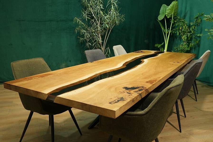 Toutes les décorations: Design trifft Natur - Dein Rivertable aus Eiche – D'occasion à Walchwil par Swissdesign_Haag 1