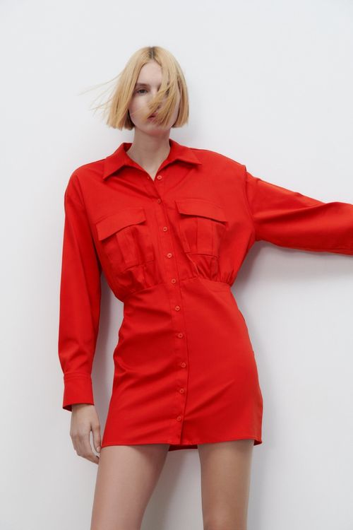 Rotes Kleid Zara