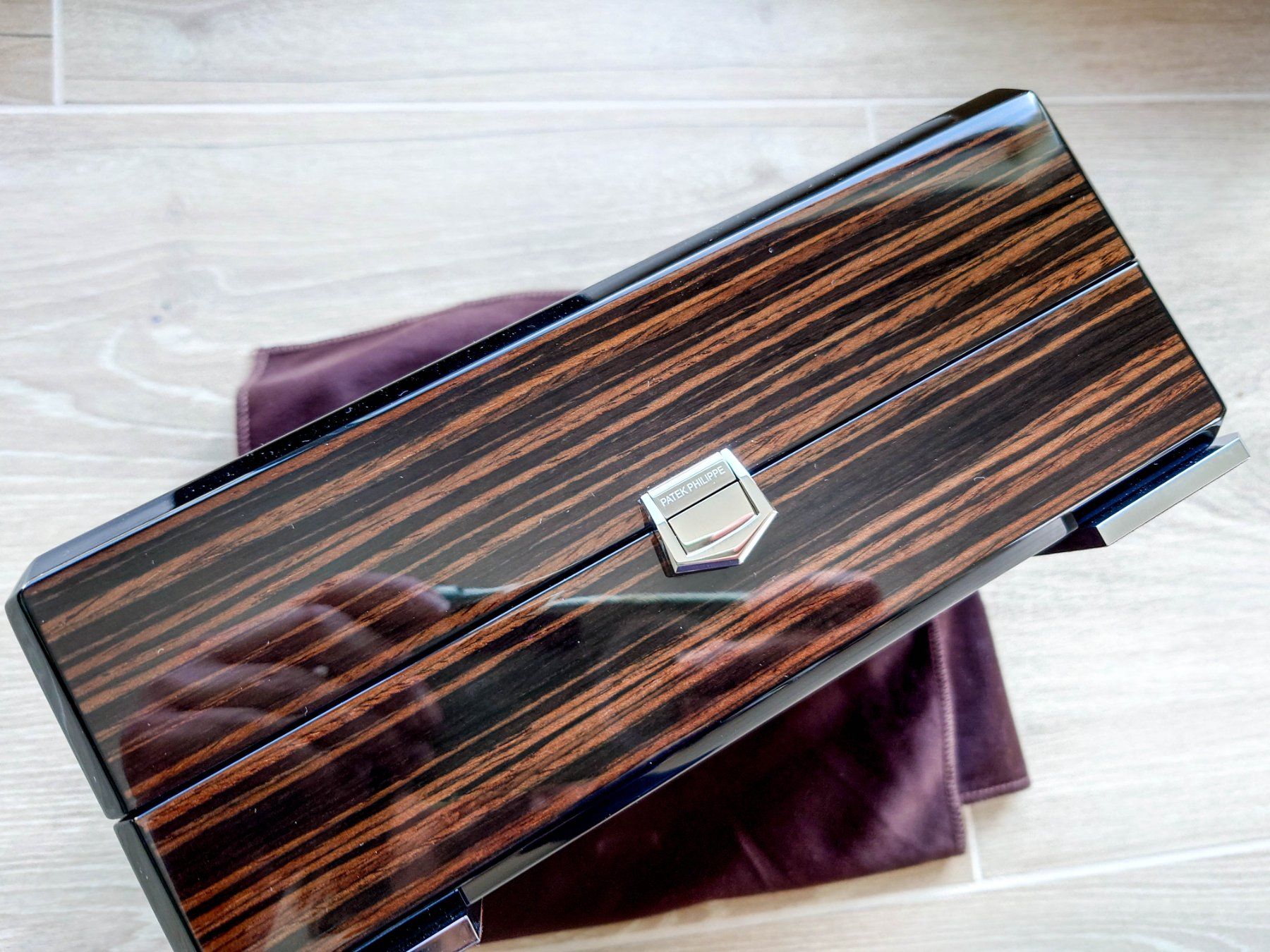 Patek Philippe Uhrenboxen: Patek Philippe wooden box latest model NEW – Neu (gemäss Beschreibung) aus Epalinges von bracelet123 4