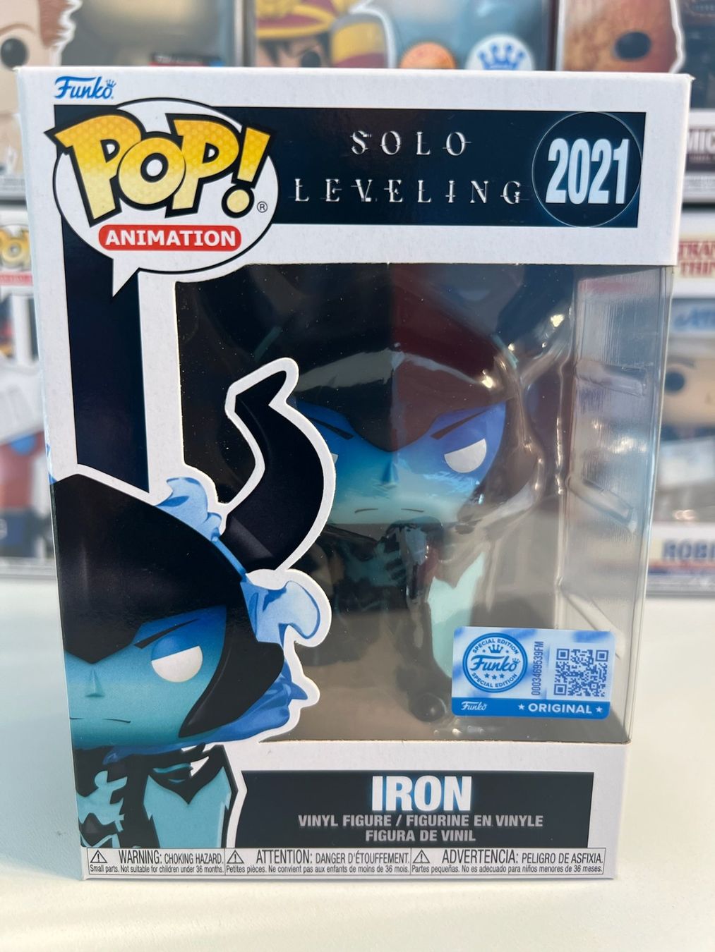 Funko Statuette: Funko POP! Animation Solo Leveling Iron Edition Limitée – Nuovo e nell'imballaggio originale da Le Mouret venduto da perfectbijou