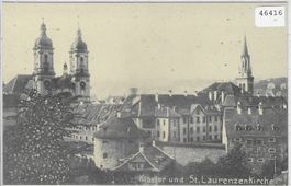 St. Gallen - Kloster und St. Laurenzenkirche (Repro)
