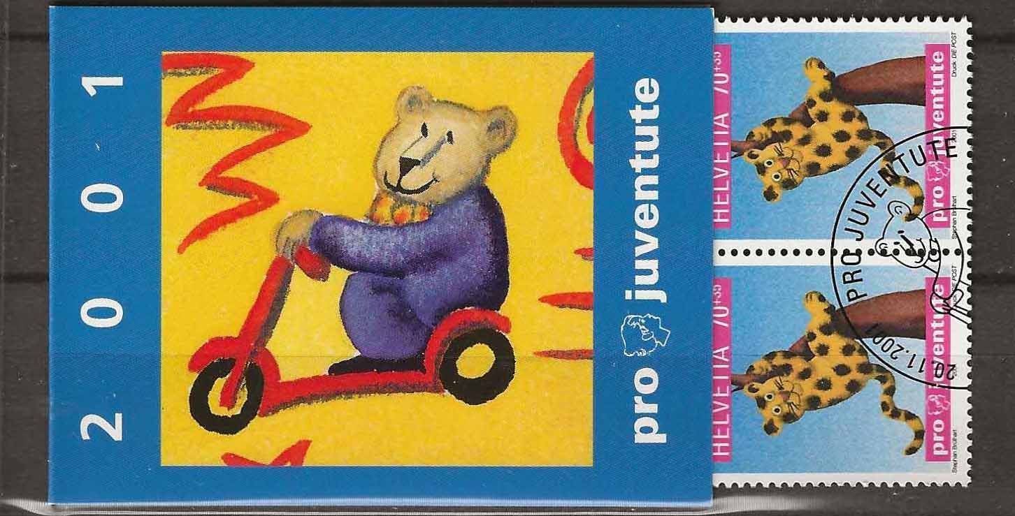Tutti i francobolli: PJ2001 - Carnet Pro Juventute 2001 ET – Usato da Trélex venduto da Phil_Albert