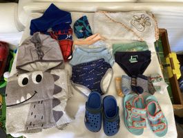 Ab 6.- lot kind schwimmbad set grösse 98-104 und 25-27
