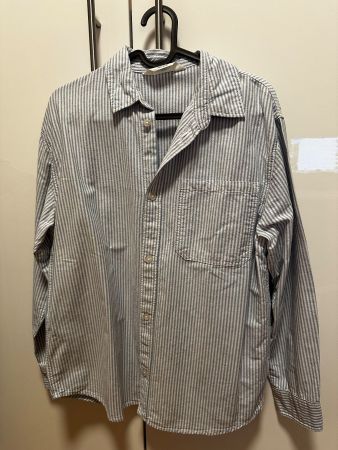 H&M Hemd weiss/blau Gr. 152