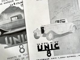 Unic Cars - 2 Alte Werbungen / Anciennes publicités 1930/31