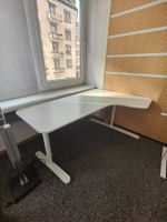Hoch verstellbar Tisch IKEA Weiss Ecke