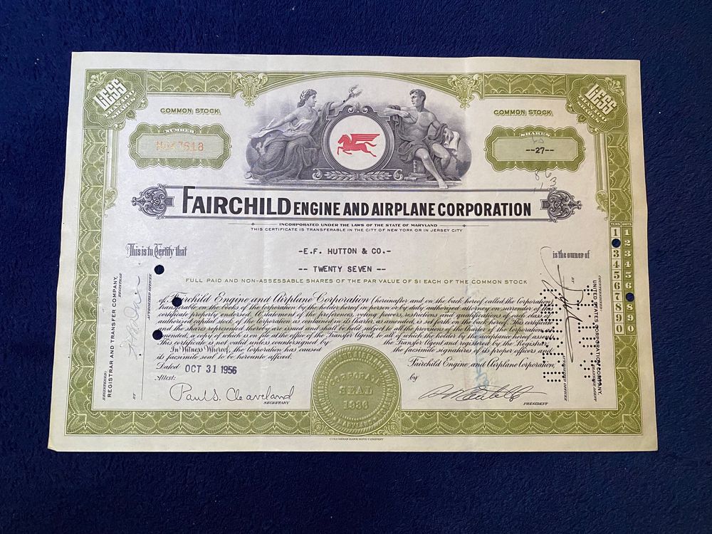 Fairchild engine and airplane corp. 1956 Kaufen auf Ricardo