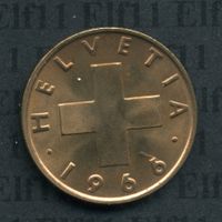 CHF___0.02 1966 stgl * nigelnagelneu! 2 Rappen