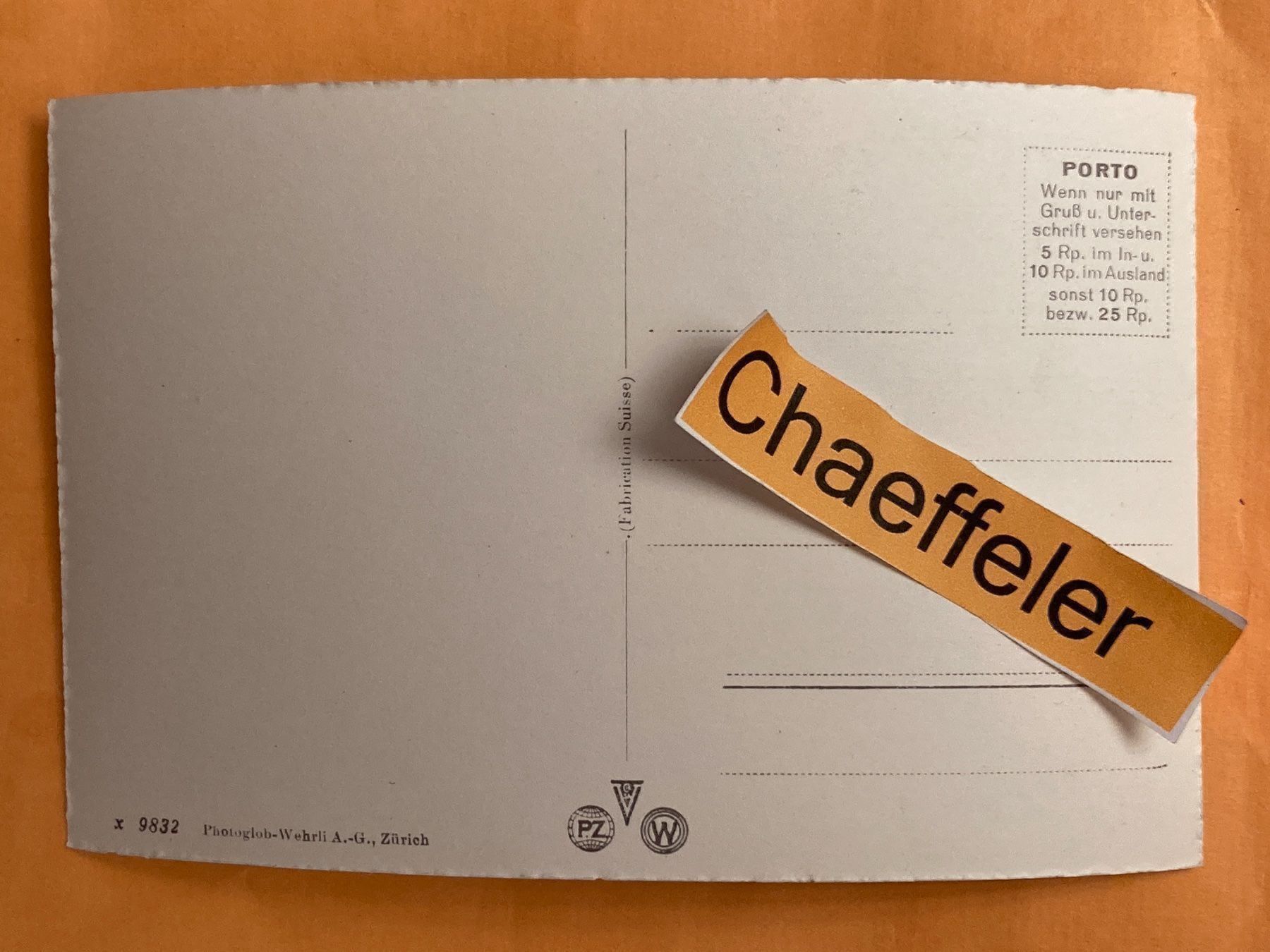 Cartes postales: Strada di San Bernardino – D'occasion à Zürich par Chaeffeler 1