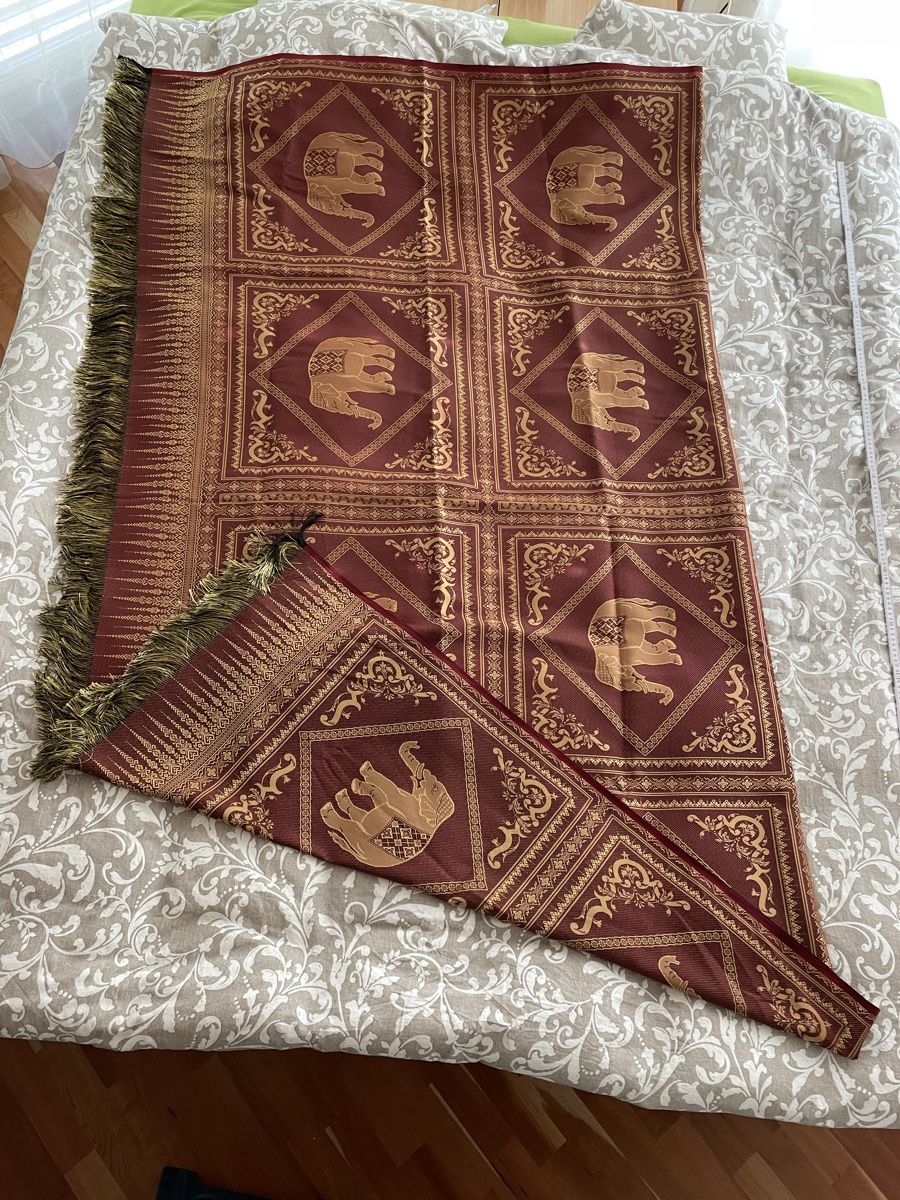 Coperte: Decke / Tuch Asiatisch / Elefant – Usato da Rümlang venduto da euqinom16 3